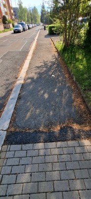 Rekonstrukce chodníku na ulici Horní od č.p. 813 po č.p. 857, Třinec-Lyžbice