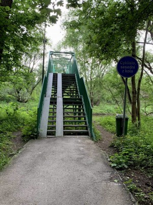 Přístupnost lávky přes Olši