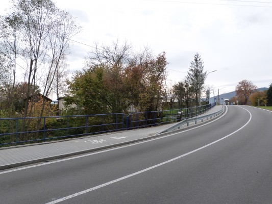 Chodník Nebory směr Český Těšín