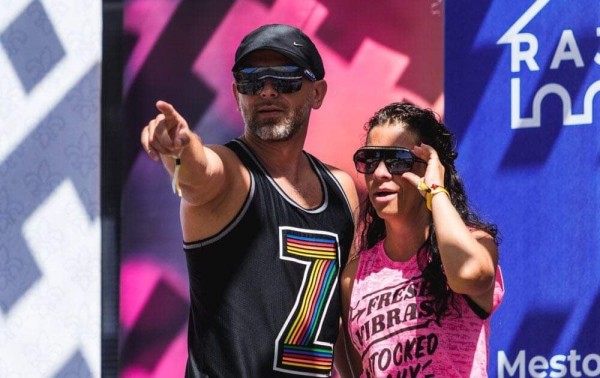 Tanečníci zumby Ágnes a Tomáš Fajglovi 2021