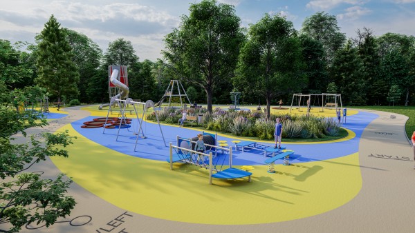 Dětské hřiště u knihovny