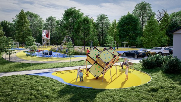 Dětské hřiště u knihovny