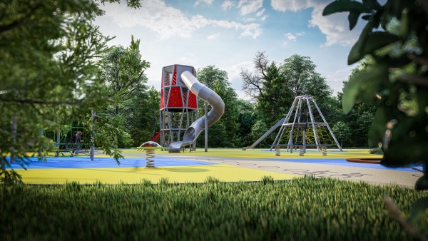 Dětské hřiště u knihovny