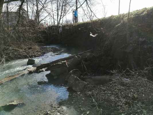 Zajištění břehového svahu toku Staviska (cyklostezka Konská) – úsek č. 10