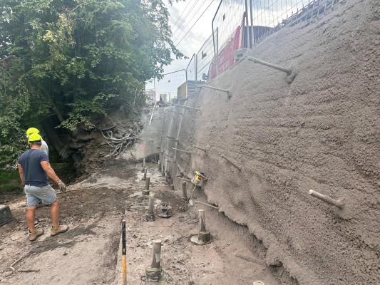 Zajištění břehového svahu Olše