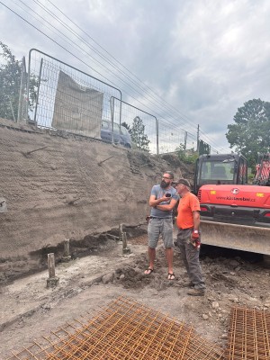 Zajištění břehového svahu Olše