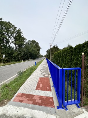 Chodník Nebory - oprava včetně zábradlí