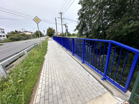 Chodník Nebory - oprava včetně zábradlí