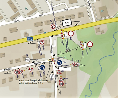 Ulice Požárnická, Třinec - rozšíření komunikace