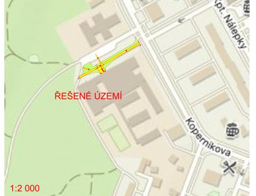 Prostranství před ZŠ Koperníkova