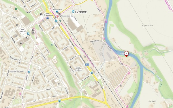 Relaxační zóna na břehu Olše