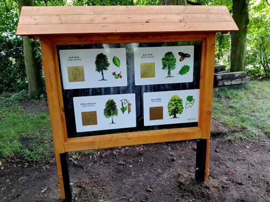 Turistické odpočívadlo - cestou na Javorový vrch